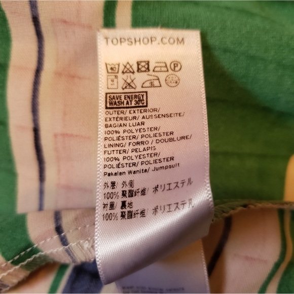 TOPSHOP High Neck Culotte Jumpsuit Romper Sz 6 - Picture 8 of 8